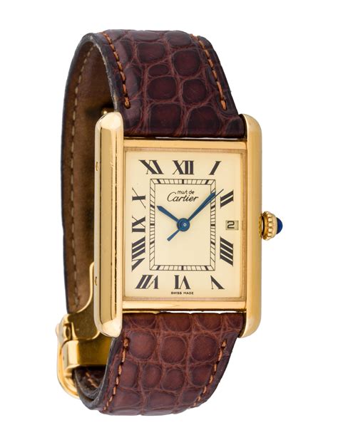 cartier must de tank watch.